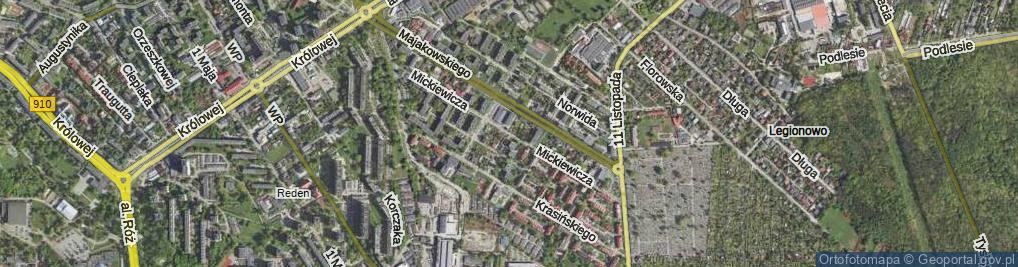 Zdjęcie satelitarne Mickiewicza Adama ul.